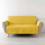 Douceur d'intérieur Přehoz na sedačku WELL, 223 x 179 cm, žlutý