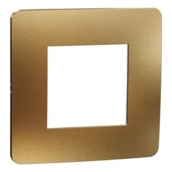 vypínač Unica Studio Metal NU280257M Rámeček jednonásobný, Copper/Bílý, Schneider Electric