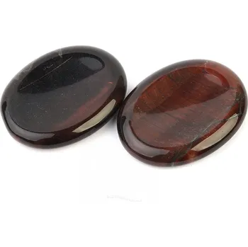 Přírodní kámen Býčí oko masážní miska 50 x 40mm