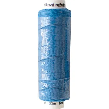 Nit Snový svět Lněná nit knoflíková TEX40x3 střední modrá (553)