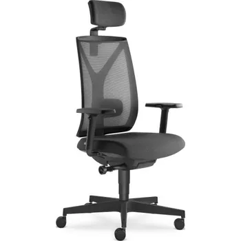 Židle kancelářská Leaf 503 SYB, hlavová opěrka, černá