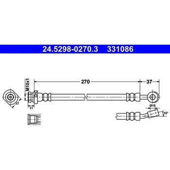Brzdová hadice Brzdová hadice ATE 24.5298-0270.3