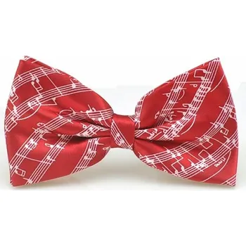 Motýlek v červeno-bílé barvě - notová osnova