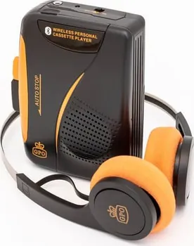 Radiomagnetofon GPO Retro Bluetooth Walkman černý/oranžový