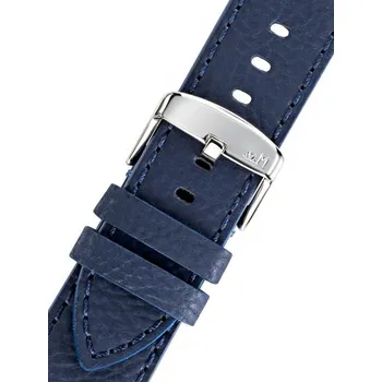 Řemínek na hodinky Kožený řemínek Morellato Paragliding 5394D14.062 M, modrý