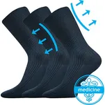 Lonka Zdravan 100% bavlněné ponožky tmavě modré Velikost: 38-39 (25-26)