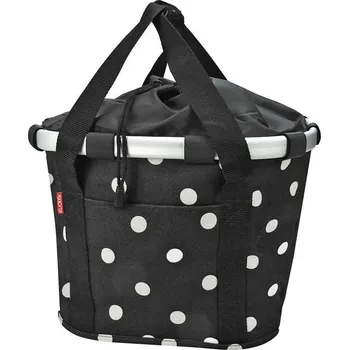 Klickfix Bikebasket černé/bílé puntíky