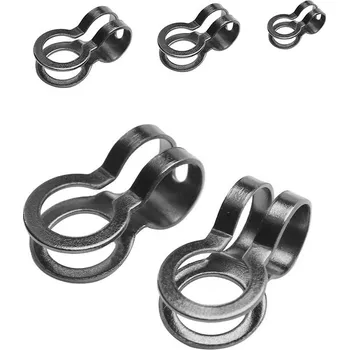 Módní doplněk Ocelové Konektory zapínání 8-18mm Hematit - 1ks+B - 6,5mm / 1Ks