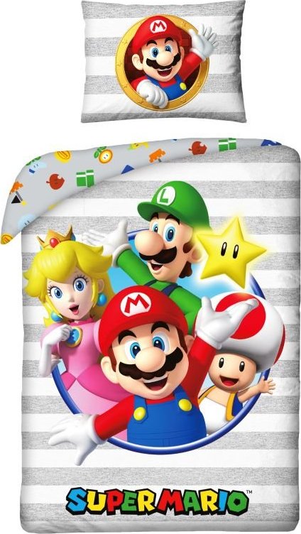Halantex Asciugamano Super Mario 70x140 Cm – 100% Cotone, Morbido E Assorbente, Licenza Ufficiale