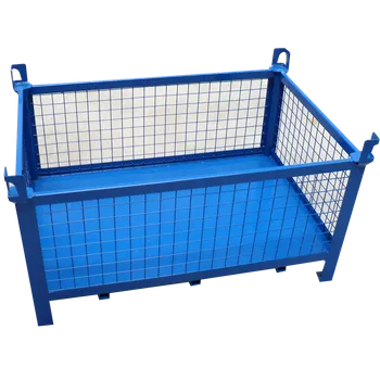 paleta Ohradová paleta síťovaná 800x600x600 Modrá RAL 5010