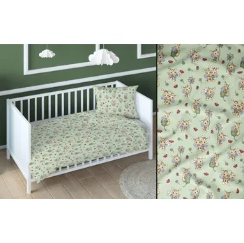 Povlečení Bavlněné dětské povlečení Včelky zelené Rozměr: 40x60 a 90x140cm