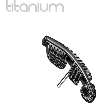 Piercing Šperky4U Ozdoba - peříčko k PUSH IN piercingu - peříčko - TIT1222-K