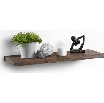 police Homea Nástěnná police OAK, MDF, 75 x 22,8 cm, hnědá