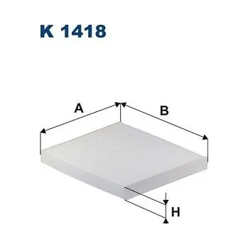 Autodíl Filtr, vzduch v interiéru FILTRON K 1418