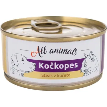 Chovatelství ALL ANIMALS KOČKOPES steak z kuřete 100 g