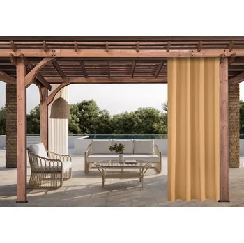 Pergola Venkovní zahradní závěs s tunýlkem JAMAICA color 37 latté, různé rozměry (cena za 1 kus) + dárek úvaz MyBestHome Rozměr: 155x200 cm