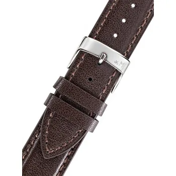 Řemínek na hodinky Kožený řemínek Morellato Naxos 5391D15.032 M, hnědý, recyklovaný materiál - 22 mm