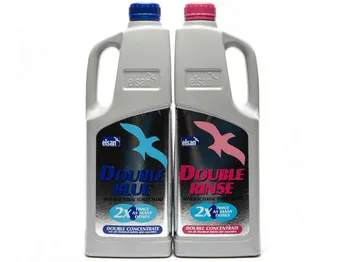 Čisticí prostředek na WC Elsan Double Blue & Double Rinse sada 2x 2 l