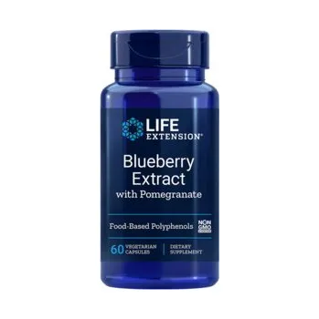 Doplněk stravy Life Extension Blueberry Extract with Pomegranate Doplněk stravy s výtažky z borůvek a granátového jablka 60 ks, vegetariánská kapsle