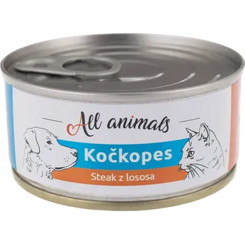 Chovatelství ALL ANIMALS KOČKOPES steak z lososa 100 g