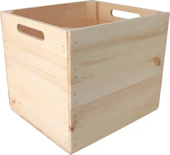 Úložný box ČistéDřevo Dřevěný box 33 x 38 x 33 cm