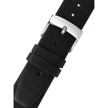Řemínek na hodinky Kožený řemínek Morellato Fuji 5479D36.019 M, černý, recyklovaný materiál - 18 mm