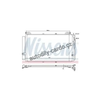 Chladič motoru Chladič klimatizace NISSENS 94644