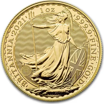 The Royal Mint Zlatá investiční mince Britannia 1 oz 2021 31,1 g