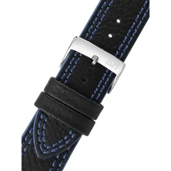 Řemínek na hodinky Kožený řemínek Morellato Futnet M 5484D14.865, černý