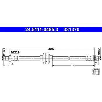 Brzdová hadice Brzdová hadice ATE 24.5111-0485.3