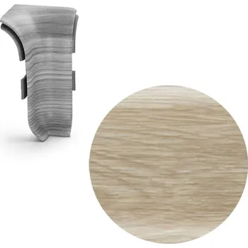 soklová lišta NOVÁK Vnitřní roh k soklové liště PVC dub Burgundy 56x23 NGTW98