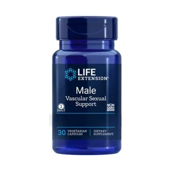 Zdraví Life Extension Male Vascular Sexual Support Doplněk stravy s extraktem z thajského černého zázvoru 30 ks, vegetariánská kapsle, 100 mg