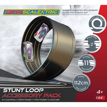 Příslušenství k autodráze Scalextric Rozšíření trati MICRO SCALEXTRIC G8046 - Track Stunt Extension Pack - Stunt Loop