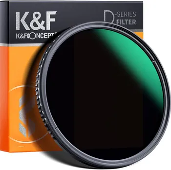 K&F Concept 77mm, ND3-1000, ultra-thin variable ND, Waterproof, green coated