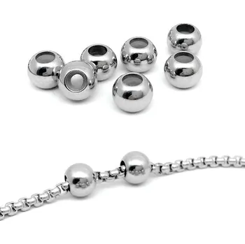 Materiál na výrobu šperku Ocelové protiskluzové korálky - 1Ks - 4/1mm