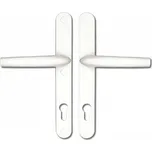 Kování pro plast. dveře A7/92 klika-klika BÍLÁ (Kliky na balkónové dveře)