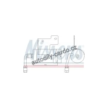 Chladič motoru Vysoušeč klimatizace NISSENS 95382