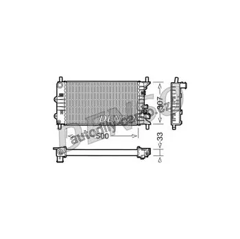 Chladič motoru Chladič motoru DENSO (DE DRM10024)
