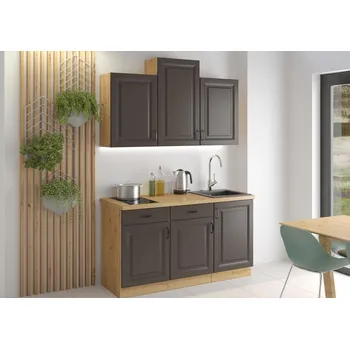 Kuchyňská linka Kuchyňská linka STILO artisan-grafit, sestava F, 150 cm