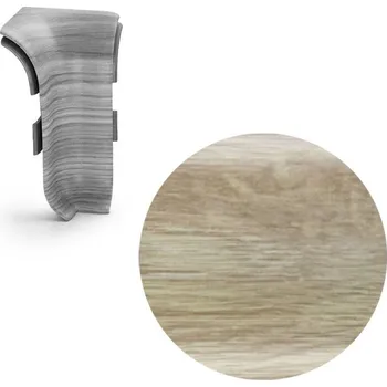 soklová lišta NOVÁK Vnitřní roh k soklové liště PVC dub letní 56x23 flexibilní NGOUD4