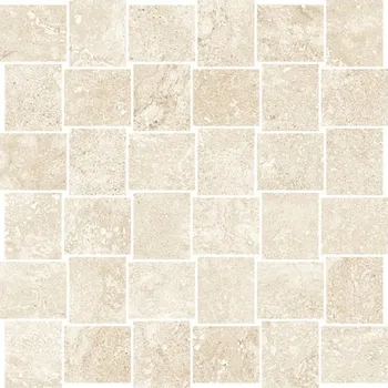 Obklad Thermae Textile Honey - dlaždice mozaika 30x30 krémová TRM444N