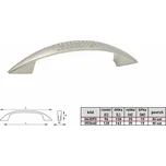 JAMO 96mm úchytka Ni-SATIN (Madlo rukojeť úchytka kování na zásuvky pro šuplík )