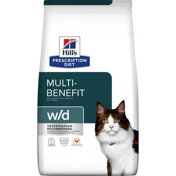 Krmivo pro kočku Hill's Pet Nutrition Multi-Benefit Feline w/d 3 kg