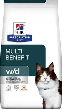 Krmivo pro kočku Hill's Pet Nutrition Multi-Benefit Feline w/d 3 kg