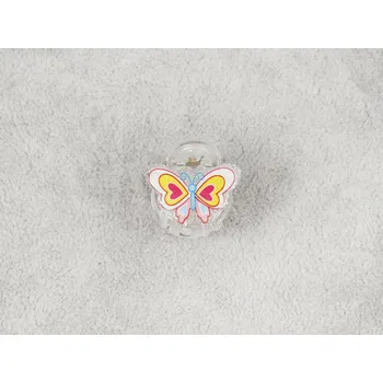 Průsvitný skřipec s motýlkem Barva: bílá