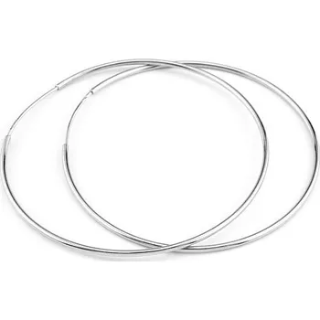 Náušnice Stříbrné náušnice kruhy 60 mm ZTBMBE60