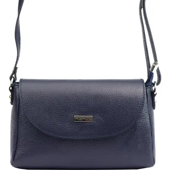 Kabelka Malá kožená tmavěmodrá crossbody kabelka Mia More no. 018