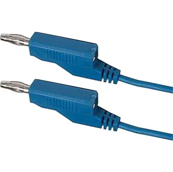 Kabel propojovací 0,35mm2/ 1m s banánky modrý HADEX N531