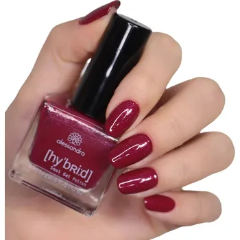 Přípravek na nehty Alessandro Hybrid gelový lak ELEGANT RUBIN 8 ml