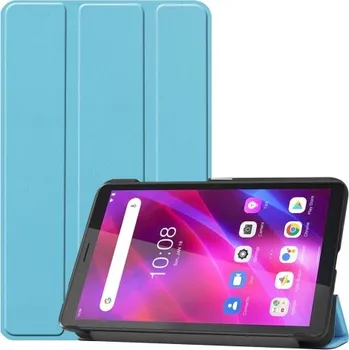 Pouzdro na tablet VSECHNONAMOBIL 38232 LEATHER Zaklápěcí obal pro Lenovo Tab M7 G3 (3. generace) světle modrý